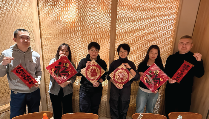 春節前忘年会の様子